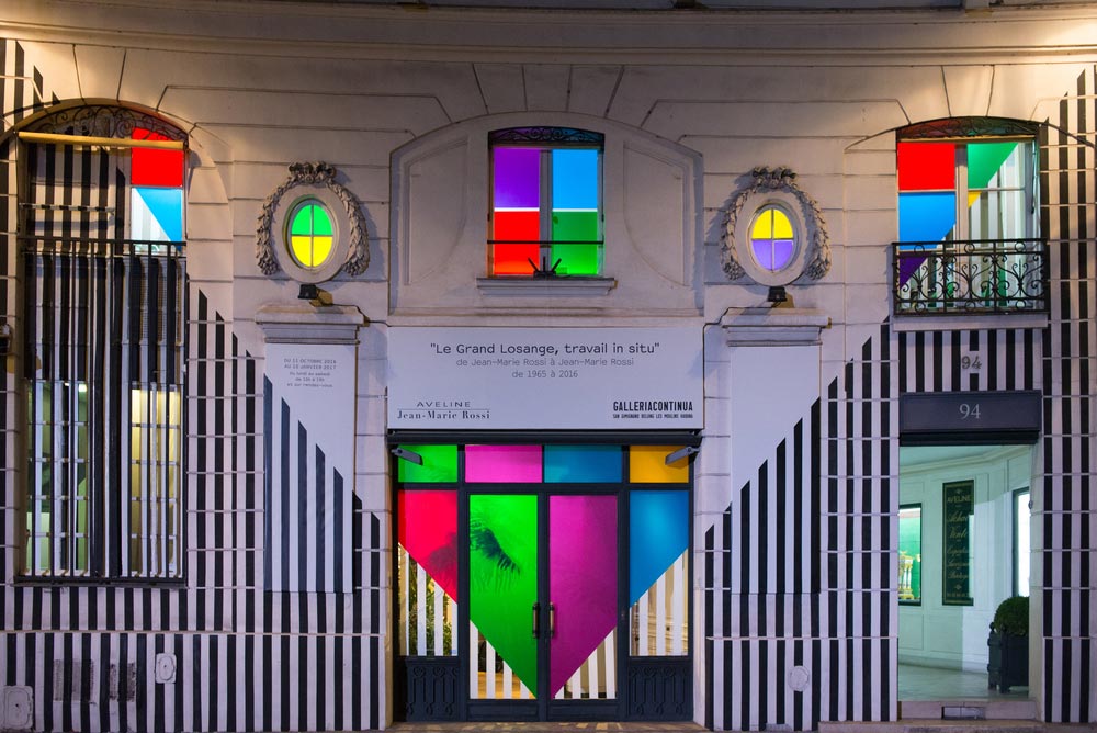 Daniel Buren - Le Grand Losange, travail in situ