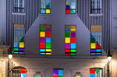 Daniel Buren - Le Grand Losange, travail in situ