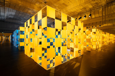 Daniel Buren - 'Aux Beaux Carrés : travaux <i>in situ</i> - Act I'