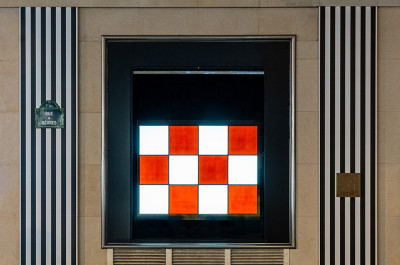 Daniel Buren - Aux Beaux Carrés : travaux in situ