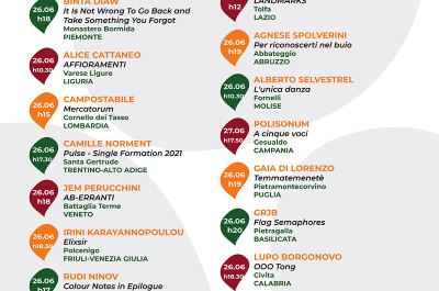 - 'Una Boccata d’Arte 2021 - 20 artisti 20 borghi 20 regioni'