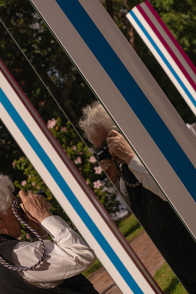 Daniel Buren - Colourful Halt for Mount Nelson, work <i>in situ</i>, 2023-2024