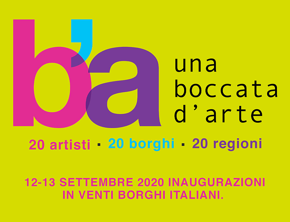  - Una Boccata d’Arte  2020 - 20 artisti 20 borghi 20 regioni