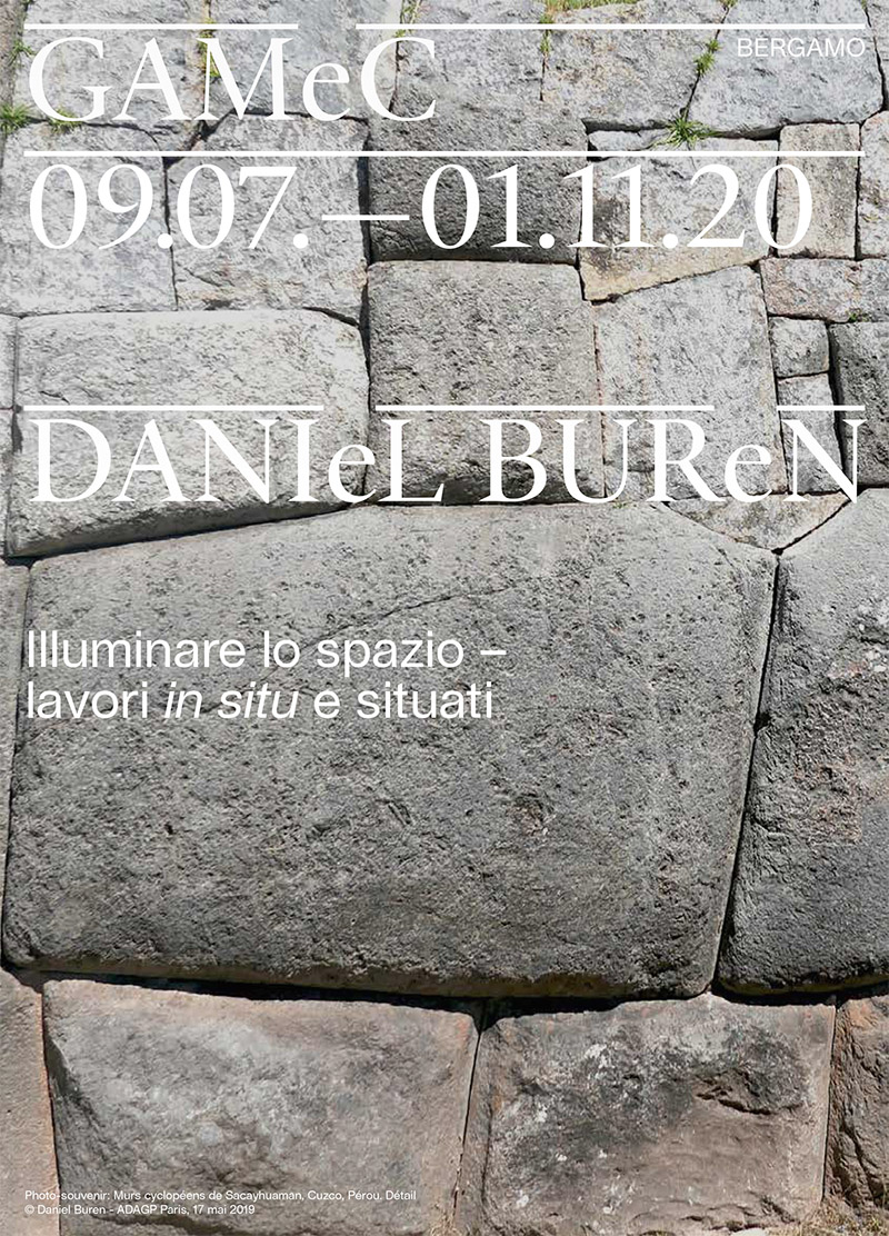 DANIEL BUREN ‘Illuminare lo spazio – lavori in situ e situati’