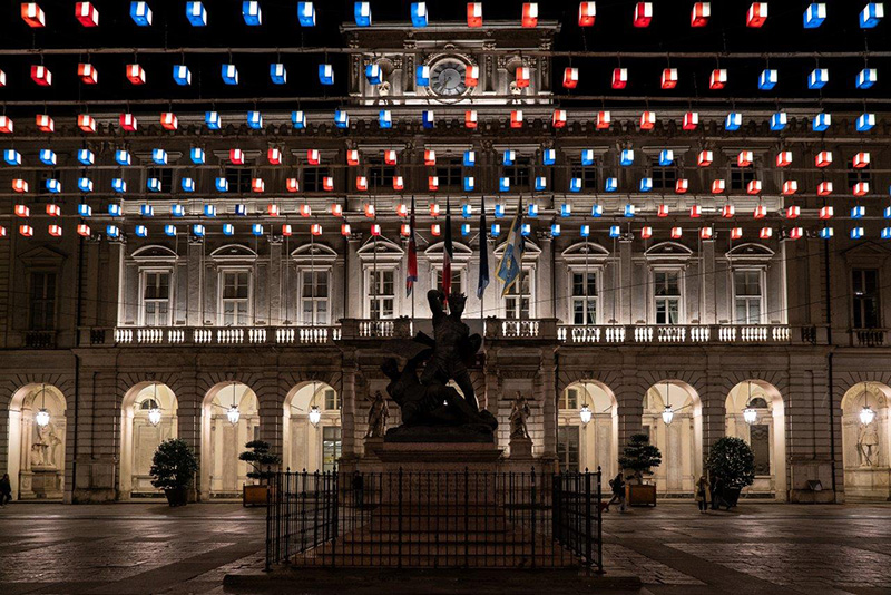 DANIEL BUREN 'Tappeto volante'